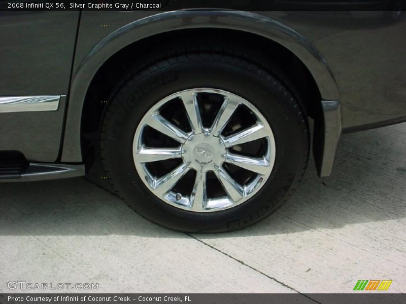 Silver Graphite Gray / Charcoal 2008 Infiniti QX 56