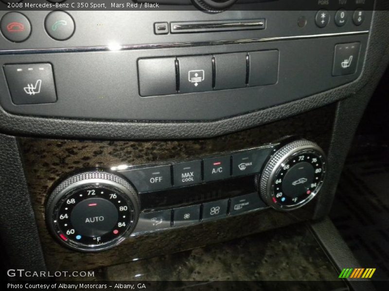 Mars Red / Black 2008 Mercedes-Benz C 350 Sport