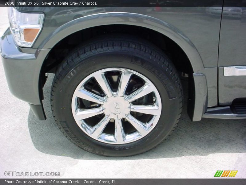 Silver Graphite Gray / Charcoal 2008 Infiniti QX 56