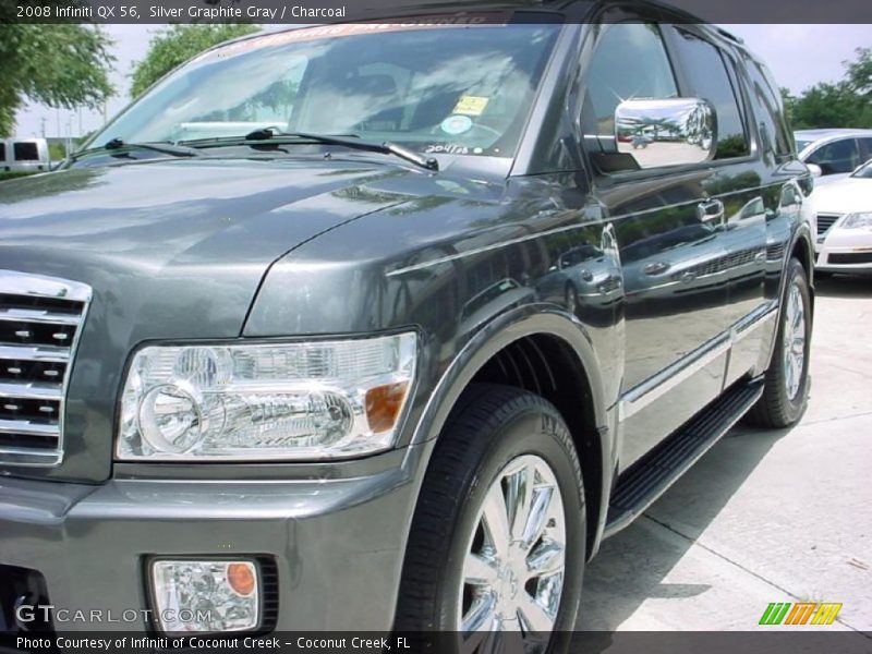 Silver Graphite Gray / Charcoal 2008 Infiniti QX 56