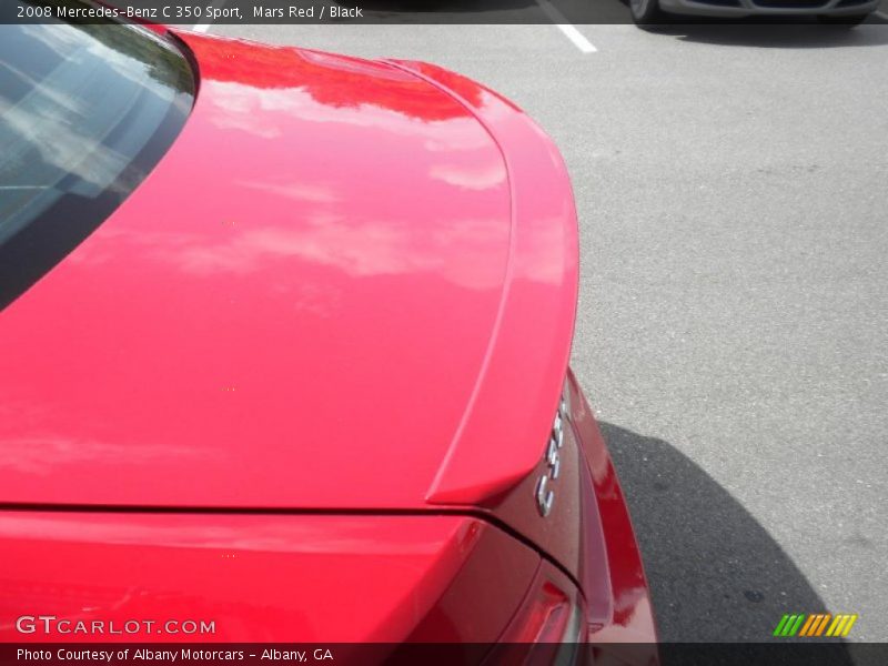 Mars Red / Black 2008 Mercedes-Benz C 350 Sport