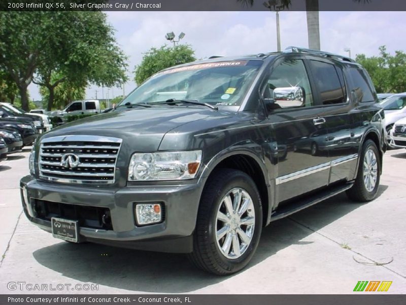 Silver Graphite Gray / Charcoal 2008 Infiniti QX 56