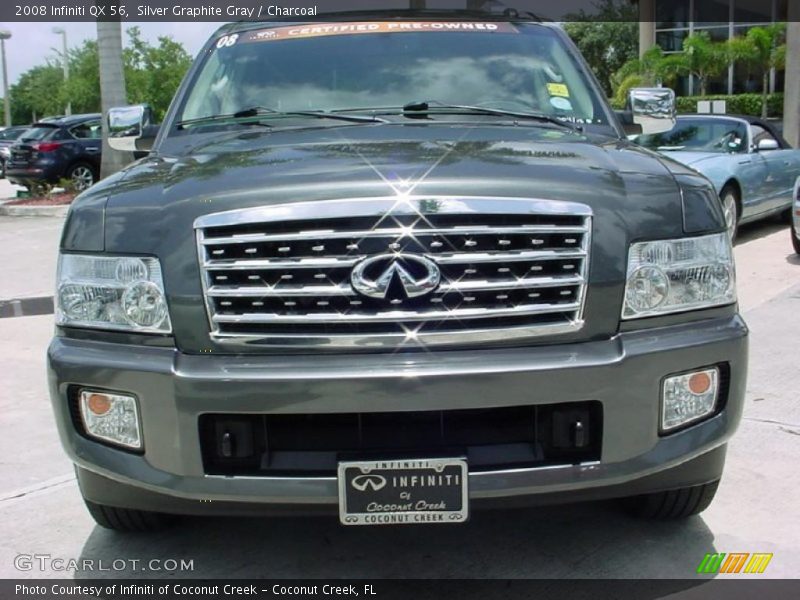 Silver Graphite Gray / Charcoal 2008 Infiniti QX 56