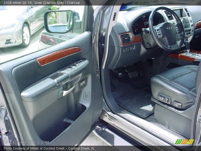 Silver Graphite Gray / Charcoal 2008 Infiniti QX 56