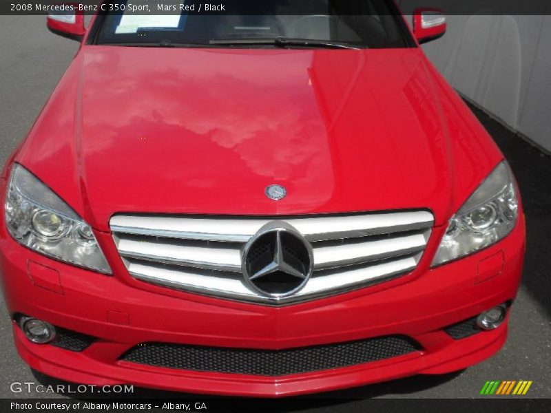 Mars Red / Black 2008 Mercedes-Benz C 350 Sport