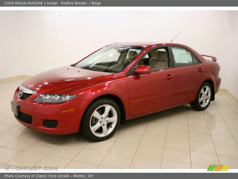 Redfire Metallic / Beige 2006 Mazda MAZDA6 s Sedan