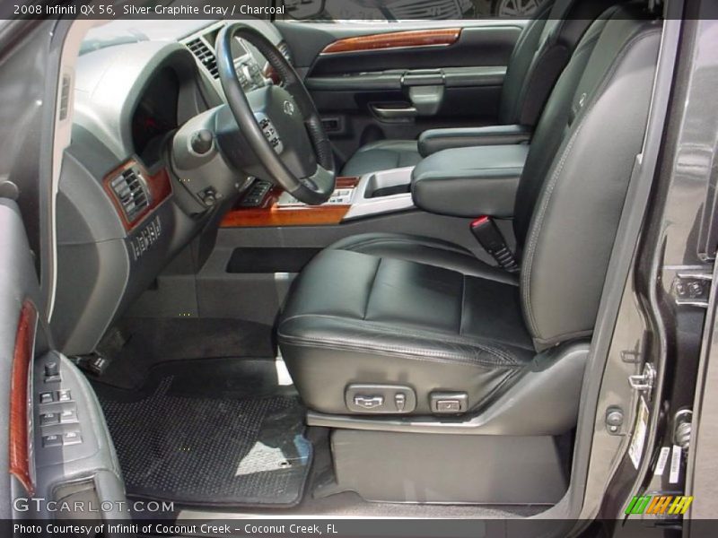 Silver Graphite Gray / Charcoal 2008 Infiniti QX 56