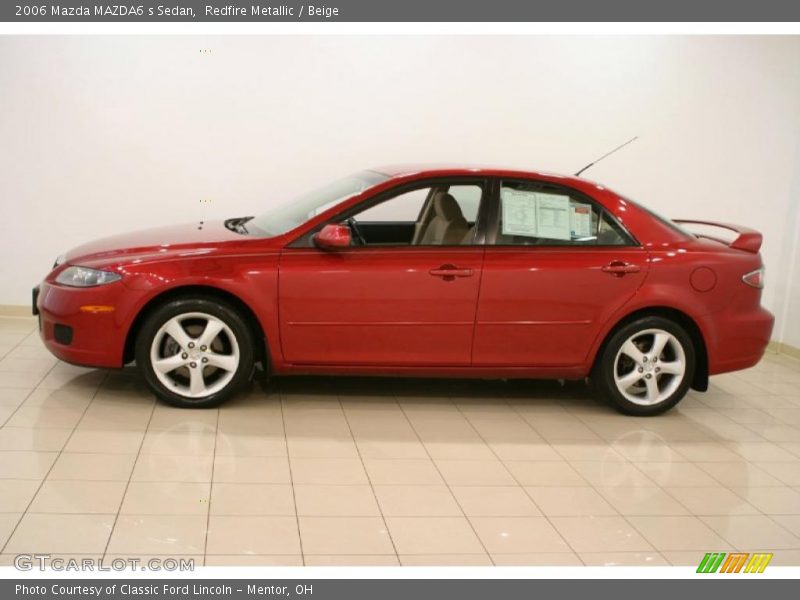 Redfire Metallic / Beige 2006 Mazda MAZDA6 s Sedan