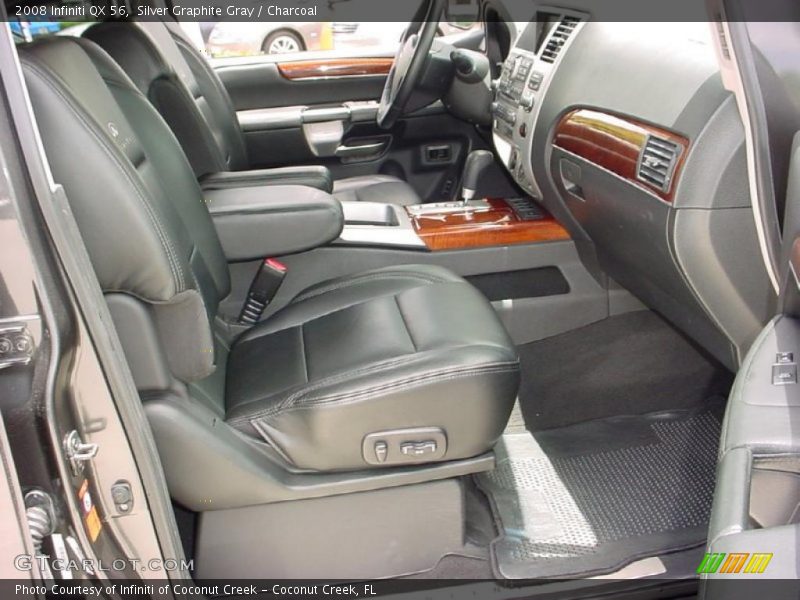 Silver Graphite Gray / Charcoal 2008 Infiniti QX 56