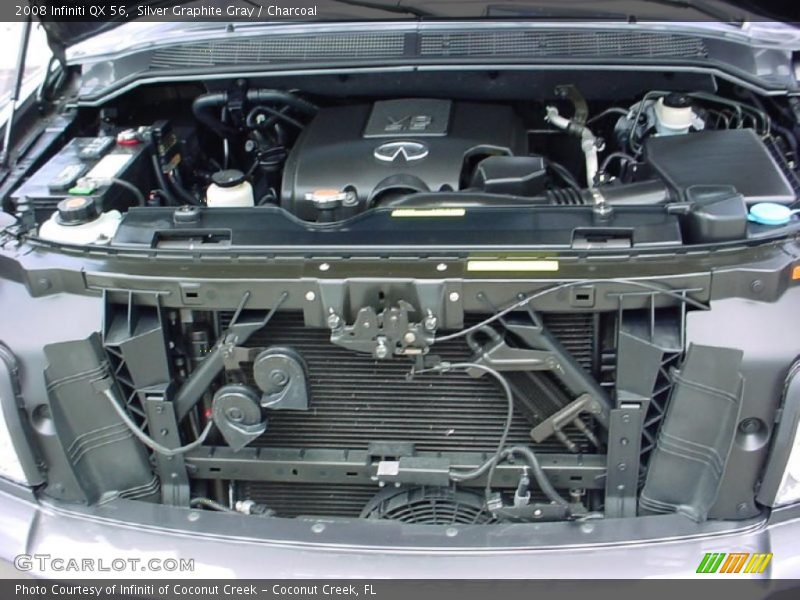 Silver Graphite Gray / Charcoal 2008 Infiniti QX 56