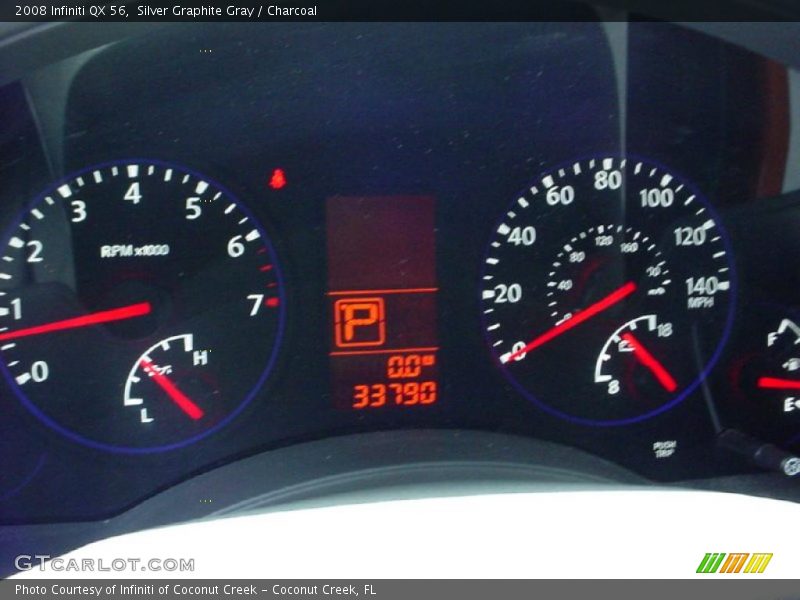 Silver Graphite Gray / Charcoal 2008 Infiniti QX 56
