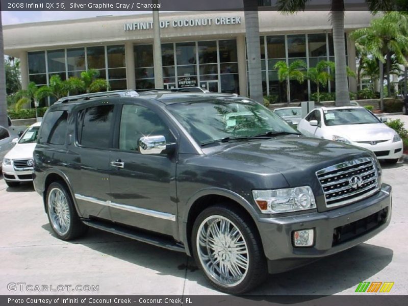 Silver Graphite Gray / Charcoal 2008 Infiniti QX 56
