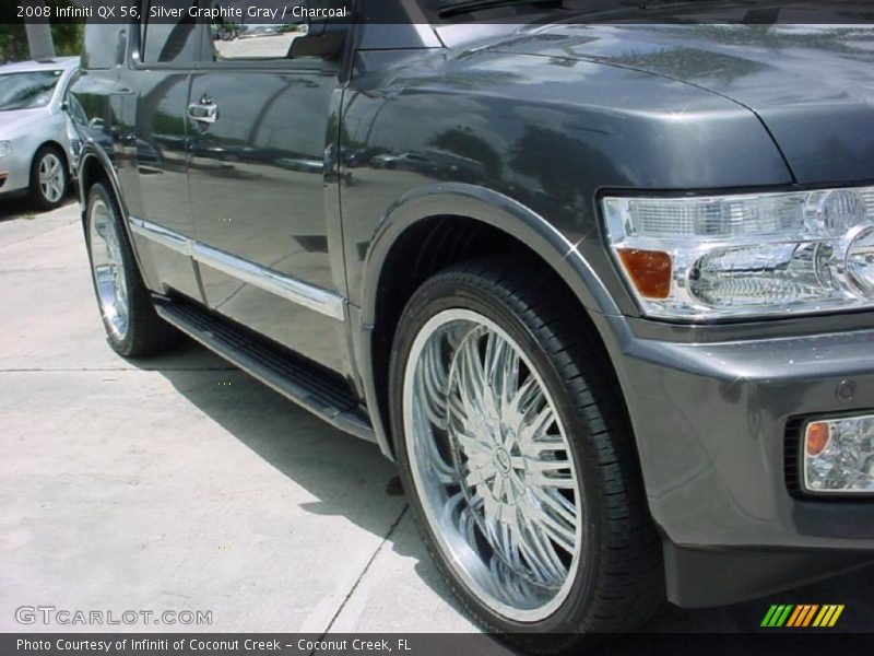 Silver Graphite Gray / Charcoal 2008 Infiniti QX 56