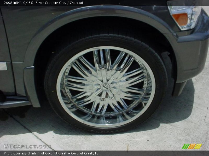 Silver Graphite Gray / Charcoal 2008 Infiniti QX 56