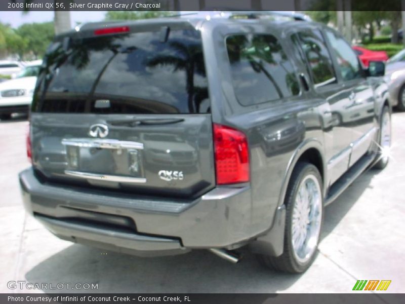 Silver Graphite Gray / Charcoal 2008 Infiniti QX 56