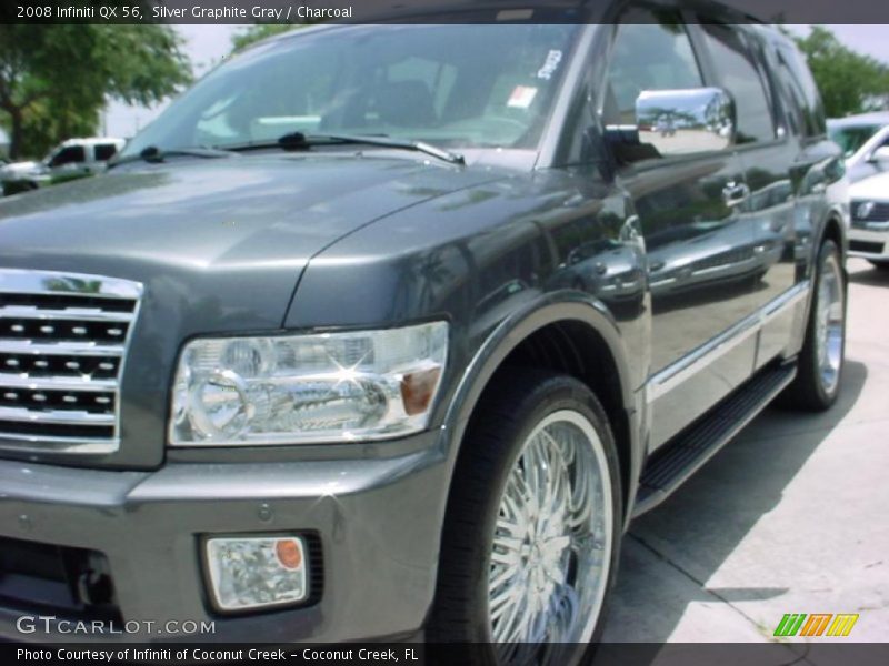 Silver Graphite Gray / Charcoal 2008 Infiniti QX 56