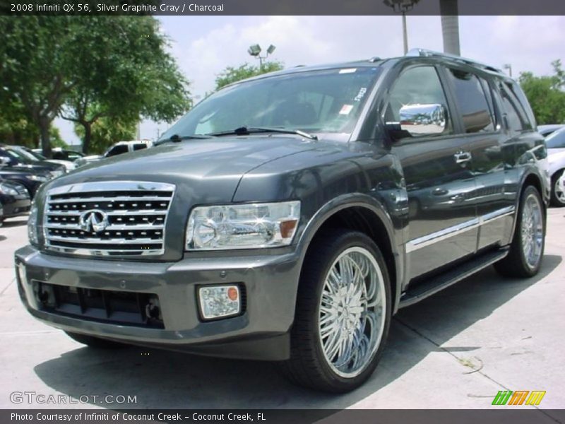 Silver Graphite Gray / Charcoal 2008 Infiniti QX 56