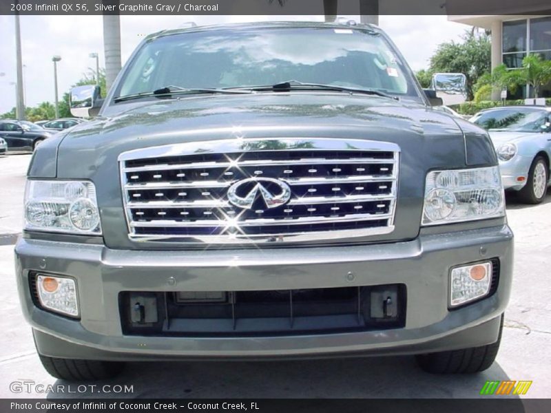 Silver Graphite Gray / Charcoal 2008 Infiniti QX 56