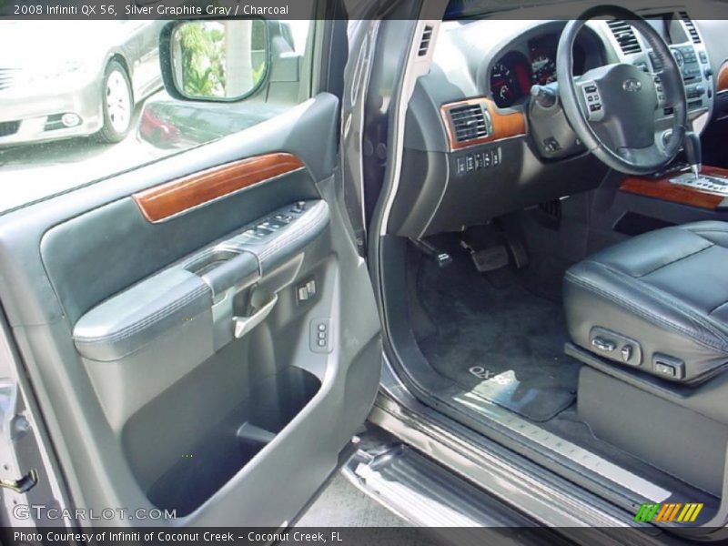 Silver Graphite Gray / Charcoal 2008 Infiniti QX 56