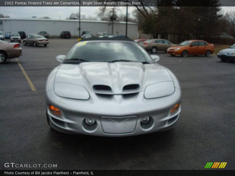 Bright Silver Metallic / Ebony Black 2002 Pontiac Firebird Trans Am Convertible