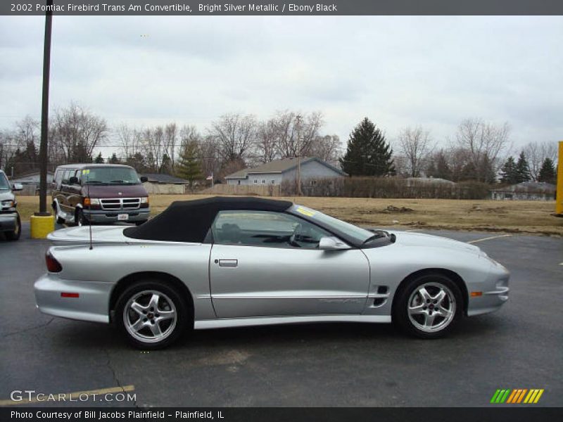 Bright Silver Metallic / Ebony Black 2002 Pontiac Firebird Trans Am Convertible