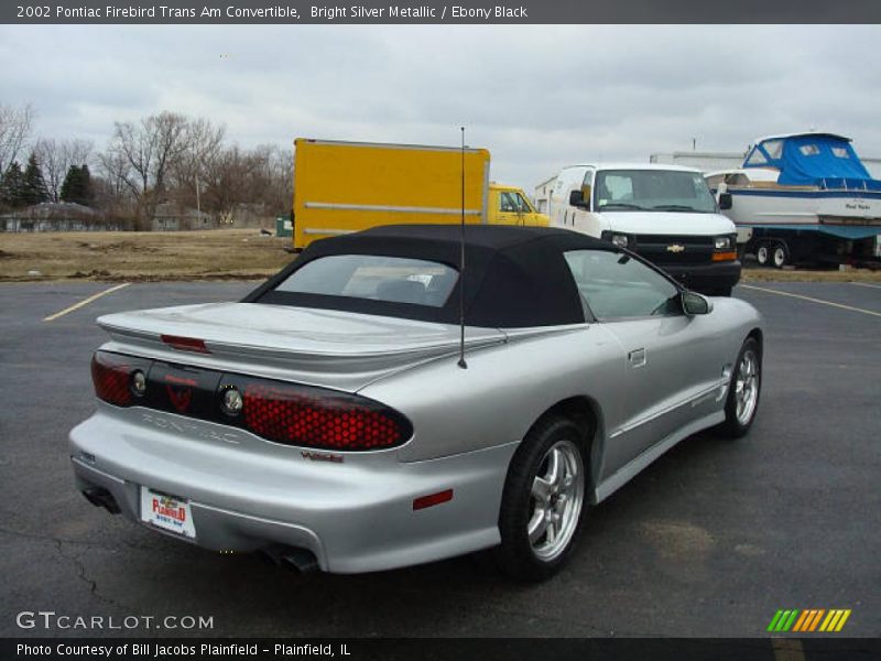 Bright Silver Metallic / Ebony Black 2002 Pontiac Firebird Trans Am Convertible