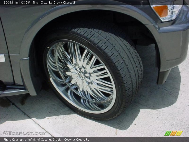 Silver Graphite Gray / Charcoal 2008 Infiniti QX 56