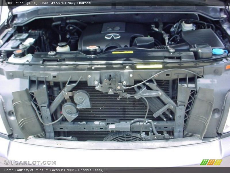 Silver Graphite Gray / Charcoal 2008 Infiniti QX 56