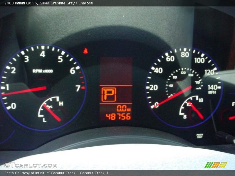 Silver Graphite Gray / Charcoal 2008 Infiniti QX 56