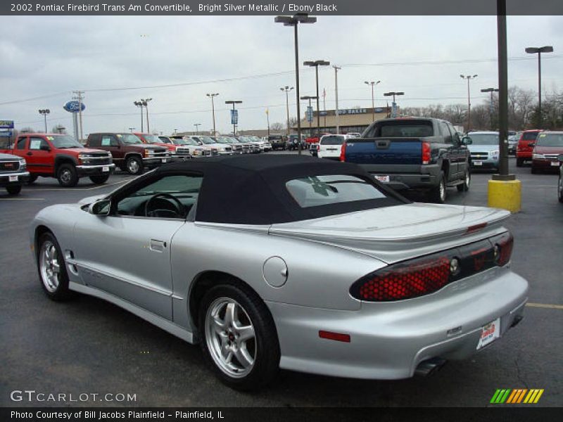 Bright Silver Metallic / Ebony Black 2002 Pontiac Firebird Trans Am Convertible