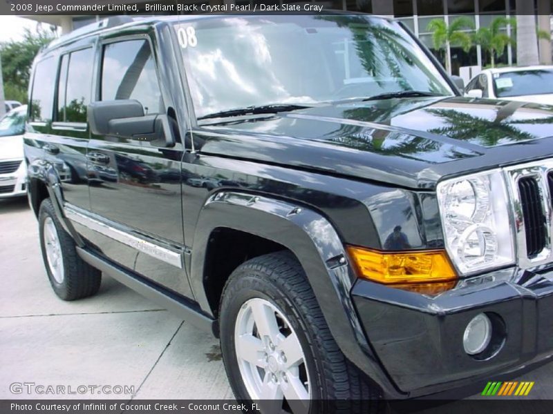 Brilliant Black Crystal Pearl / Dark Slate Gray 2008 Jeep Commander Limited