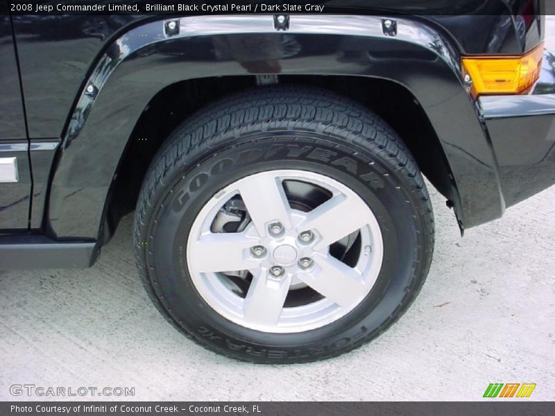 Brilliant Black Crystal Pearl / Dark Slate Gray 2008 Jeep Commander Limited
