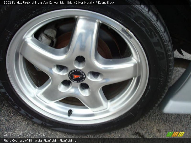 Bright Silver Metallic / Ebony Black 2002 Pontiac Firebird Trans Am Convertible