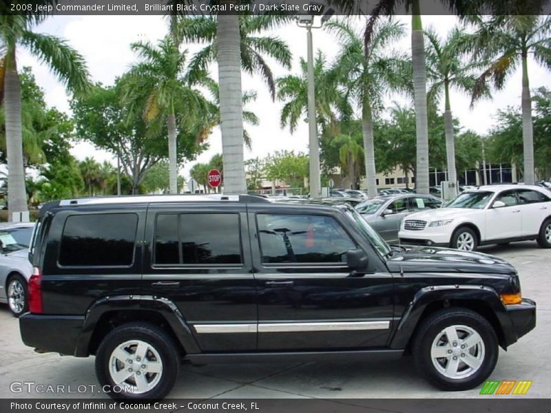 Brilliant Black Crystal Pearl / Dark Slate Gray 2008 Jeep Commander Limited