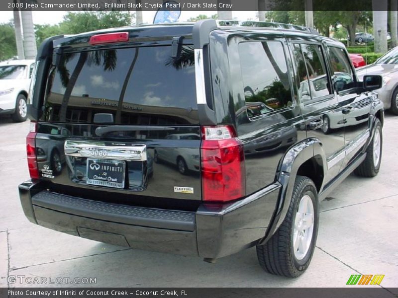 Brilliant Black Crystal Pearl / Dark Slate Gray 2008 Jeep Commander Limited