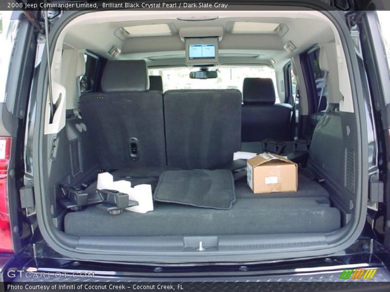 Brilliant Black Crystal Pearl / Dark Slate Gray 2008 Jeep Commander Limited