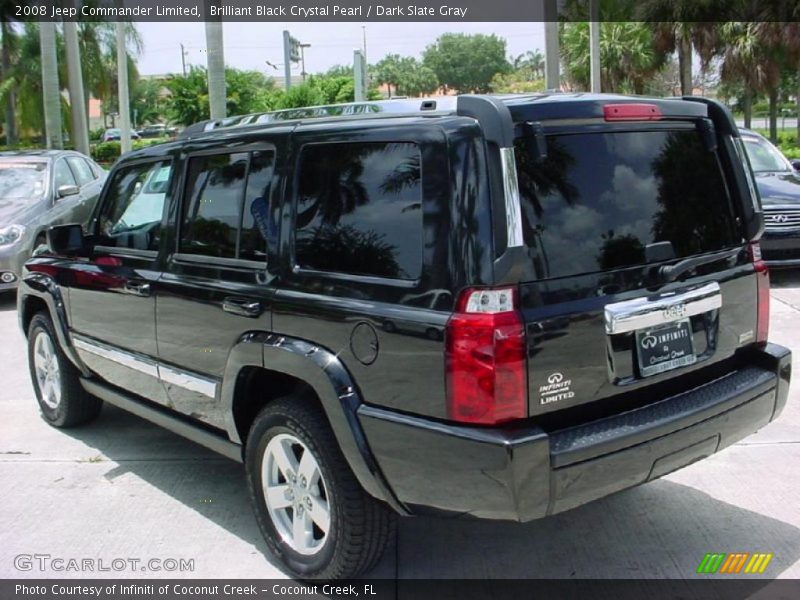Brilliant Black Crystal Pearl / Dark Slate Gray 2008 Jeep Commander Limited