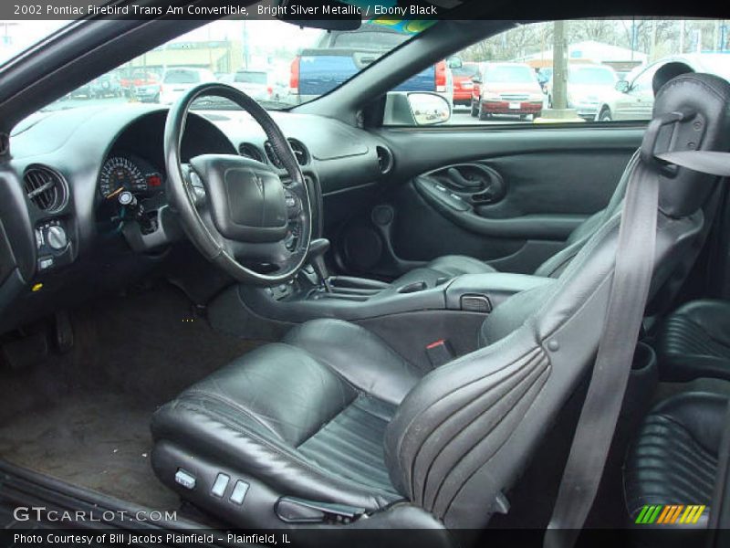 Bright Silver Metallic / Ebony Black 2002 Pontiac Firebird Trans Am Convertible
