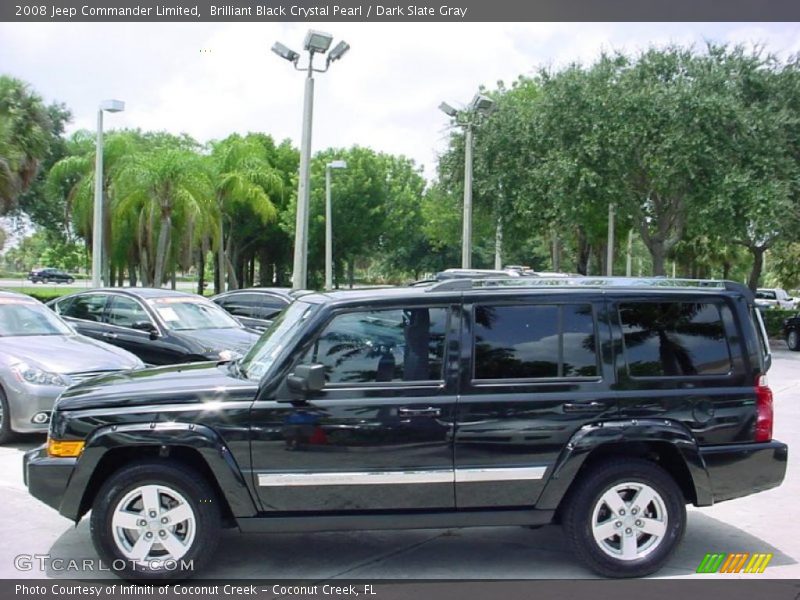 Brilliant Black Crystal Pearl / Dark Slate Gray 2008 Jeep Commander Limited