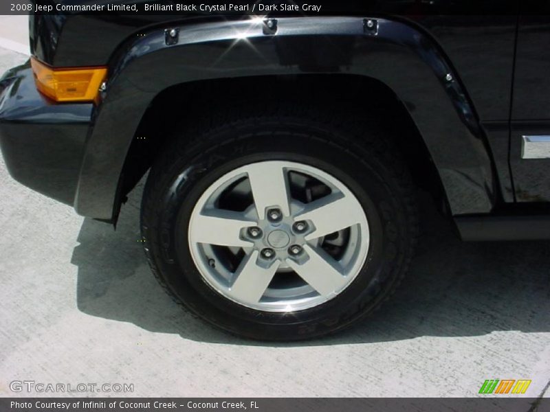 Brilliant Black Crystal Pearl / Dark Slate Gray 2008 Jeep Commander Limited