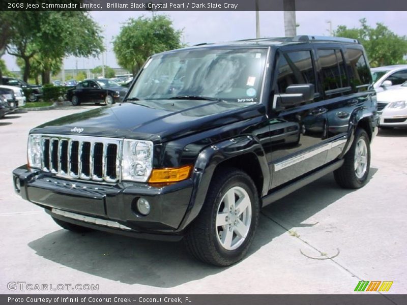 Brilliant Black Crystal Pearl / Dark Slate Gray 2008 Jeep Commander Limited