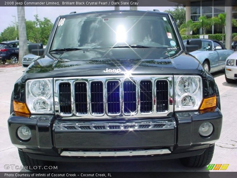 Brilliant Black Crystal Pearl / Dark Slate Gray 2008 Jeep Commander Limited