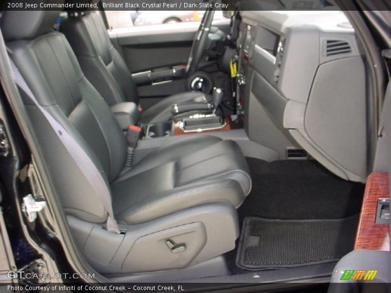 Brilliant Black Crystal Pearl / Dark Slate Gray 2008 Jeep Commander Limited
