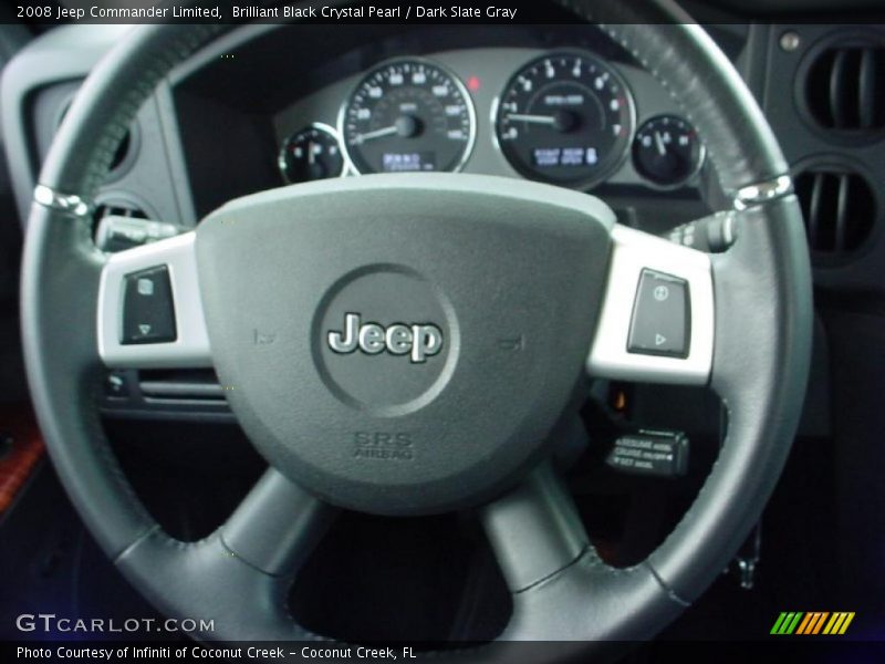 Brilliant Black Crystal Pearl / Dark Slate Gray 2008 Jeep Commander Limited