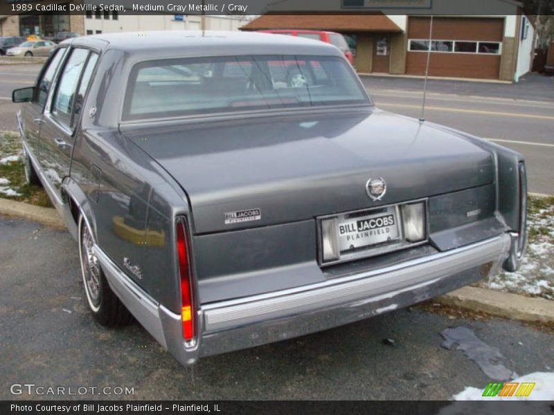Medium Gray Metallic / Gray 1989 Cadillac DeVille Sedan