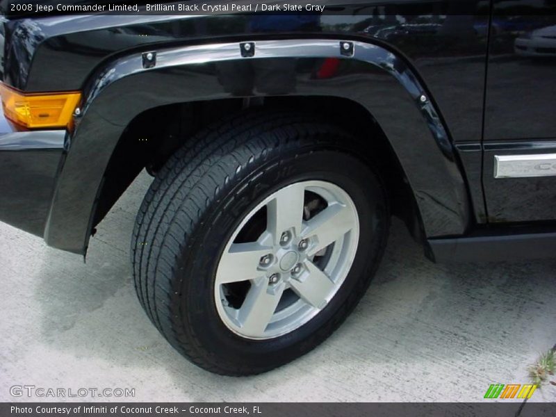 Brilliant Black Crystal Pearl / Dark Slate Gray 2008 Jeep Commander Limited