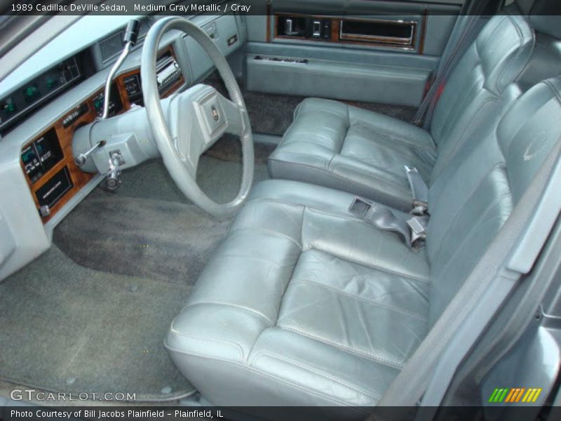 Medium Gray Metallic / Gray 1989 Cadillac DeVille Sedan