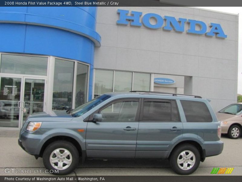 Steel Blue Metallic / Gray 2008 Honda Pilot Value Package 4WD