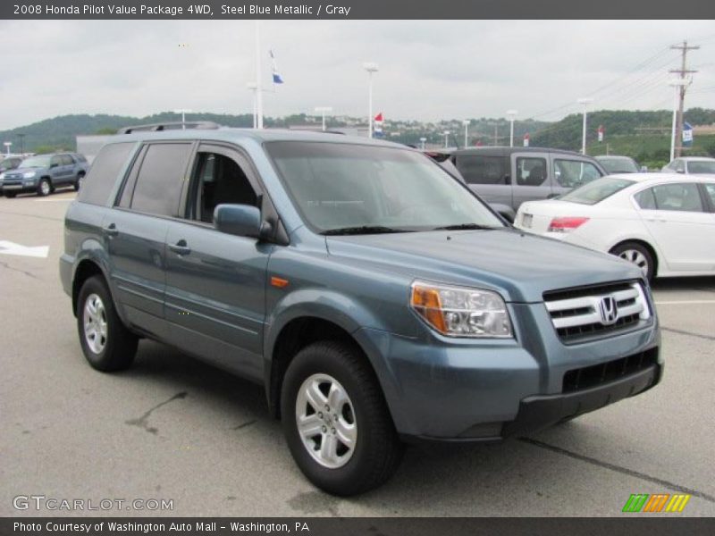 Steel Blue Metallic / Gray 2008 Honda Pilot Value Package 4WD