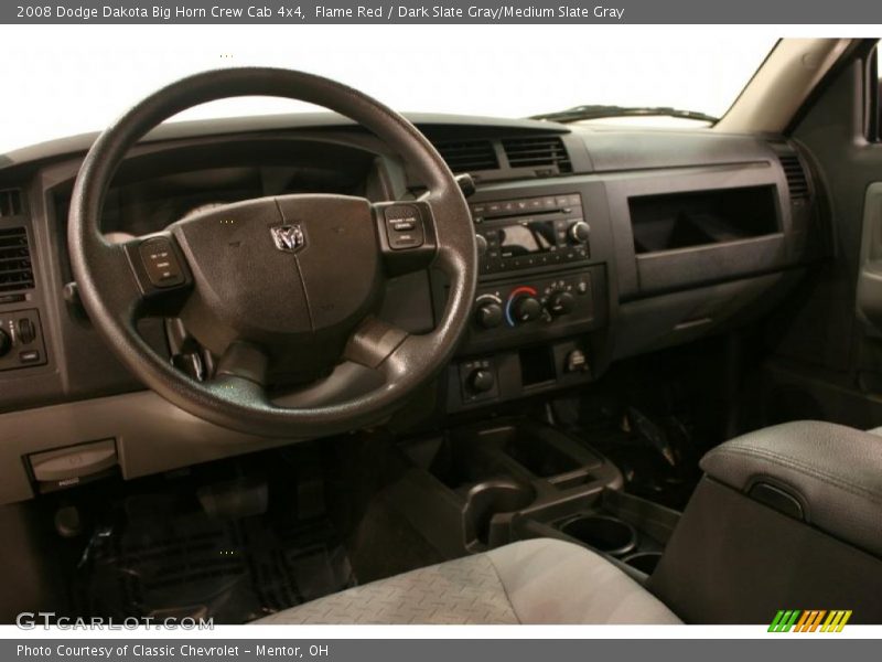 Flame Red / Dark Slate Gray/Medium Slate Gray 2008 Dodge Dakota Big Horn Crew Cab 4x4